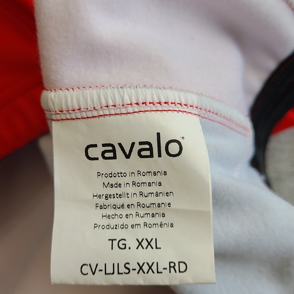 Cavalo Men's Performance Long Sleeve Bicycle Jersey, Size:XXL Color: Red - Picture 6 of 13